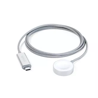 Epico USB-C töltő Apple Watch 1.2m - ezüst
