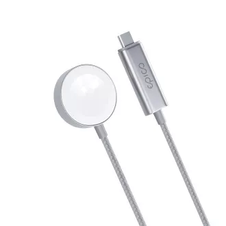 Epico USB-C töltő Apple Watch 1.2m - ezüst