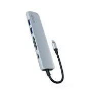 Epico 6in1 alumínium USB-C 8K hub - kék