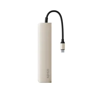 Epico 6in1 alumínium USB-C 8K hub - fehér