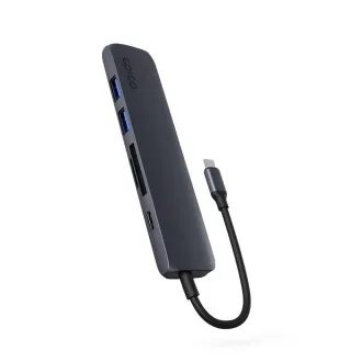 Epico 6in1 alumínium USB-C 8K hub - tintasugaras