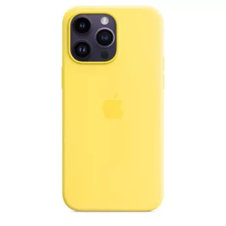 iPhone 14 Pro Max szilikon tok MS-szel - C.Yellow iPhone 14 Pro Max szilikon tok MS-szel - C.Yellow
