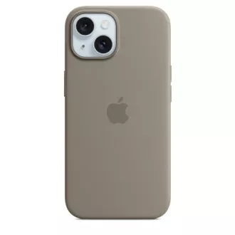 iPhone 15 szilikon tok MagSafe-vel - Clay