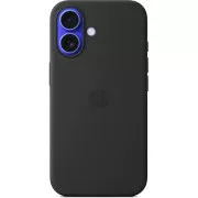 iPhone 16 Plus szilikon tok MS-szel - Fekete