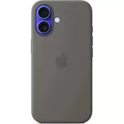 iPhone 16 Plus szilikon tok MS-szel - Kőszürke