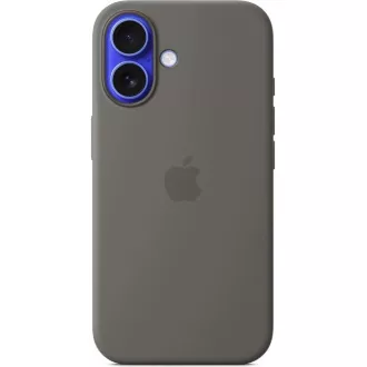 iPhone 16 Plus szilikon tok MS-szel - Kőszürke