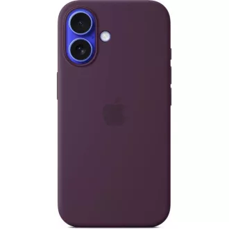 iPhone 16 Plus szilikon tok MS-szel - szilva