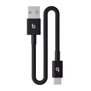Beats USB-A / USB-C fonott kábel (20cm) - Fekete Bolt