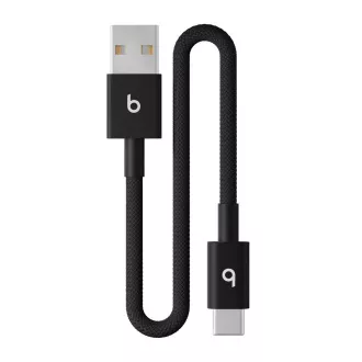 Beats USB-A / USB-C fonott kábel (20cm) - Fekete Bolt