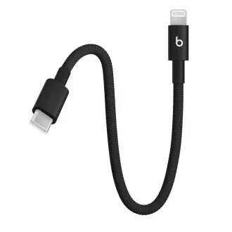 Beats USB-C/Lightning fonott kábel (20cm) - Fekete csavar