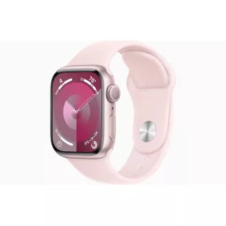 Apple Watch S9/45mm/Pink/Sport szíj/Light Pink/-S/M