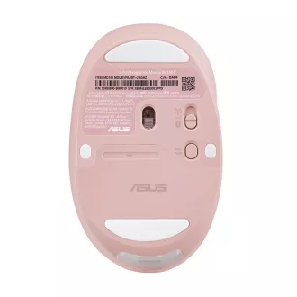 ASUS Fragrance Mouse MD101/Ergonomic/Optical/2 400 DPI/USB BT/Rózsaszín