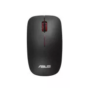 ASUS WT300/Tanúsítvány/Optikai/1 600 DPI/Vezeték nélküli USB/Fekete-Vörös