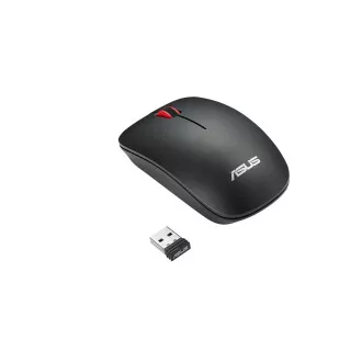 ASUS WT300/Tanúsítvány/Optikai/1 600 DPI/Vezeték nélküli USB/Fekete-Vörös