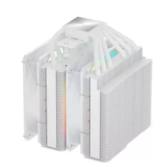 FSP CPU-hűtő MP7-WA kettős, 120 mm-es FDB ventilátor, fehér színű