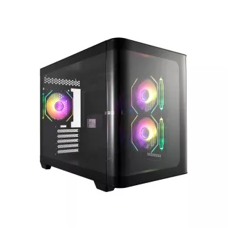 FSP S380-BA/Micro ATX/Transpar./Fekete