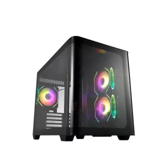 FSP S380-BA/Micro ATX/Transpar./Fekete