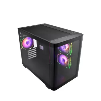 FSP S380-BA/Micro ATX/Transpar./Fekete