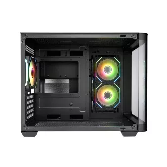 FSP S380-BA/Micro ATX/Transpar./Fekete