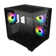 FSP S140-BA/SFF & Desktop/Transpar./Fekete