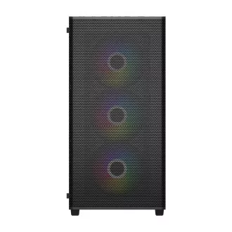 FSP M220/Midi Tower/Transpar./Fekete