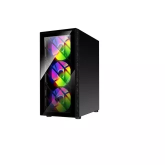 FSP CMT192/Midi Tower/Transpar./Fekete