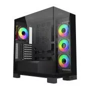 FSP M540-BA/Midi Tower/Transzpar/fekete