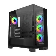 FSP M540-BA/Midi Tower/Transzpar/fekete