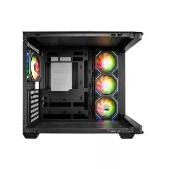 FSP M580-BA/Midi Tower/Transpar/Fekete
