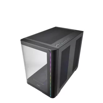 FSP M580-BA/Midi Tower/Transpar/Fekete