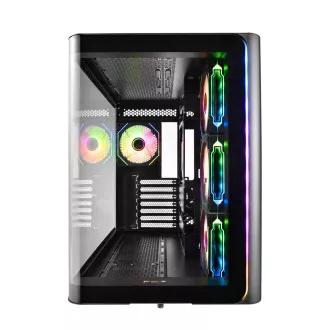 FSP M580-BA/Midi Tower/Transpar/Fekete