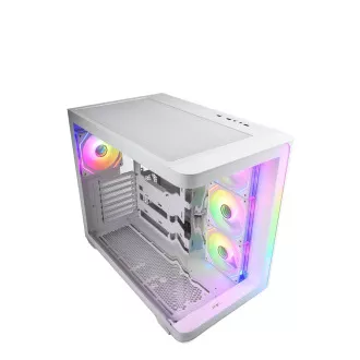 FSP M580-WA/Midi Tower/Transpar./Fehér