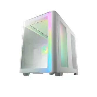 FSP M580-WA/Midi Tower/Transpar./Fehér