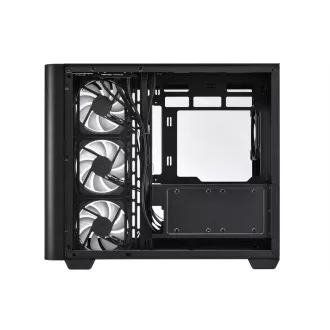 FSP M580-BP/Midi Tower/Transpar/Fekete