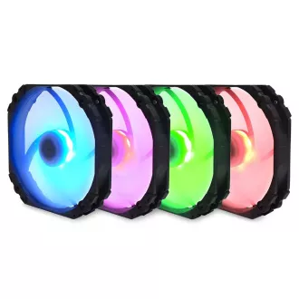 SCYTHE KF1425FD18R-P Kaze Flex 140 mm-es kerek RGB PWM ventilátor 300-1800 rpm SCYTHE KF1425FD18R-P Kaze Flex 140 mm-es kerek RGB PWM ventilátor 300-1800 rpm