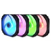 SCYTHE KF1425FD18R-P Kaze Flex 140 mm-es kerek RGB PWM ventilátor 300-1800 rpm