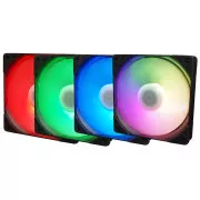 SCYTHE KF1225FD12AR-P Kaze Flex 120 mm-es ARGB PWM ventilátor, 300-1200RPM