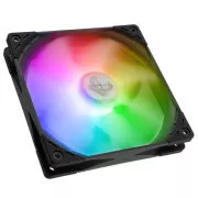 SCYTHE KF1425FD12SAR-P Kaze Flex 140 mm-es négyzet alakú ARGB PWM ventilátor 300-1200 rpm