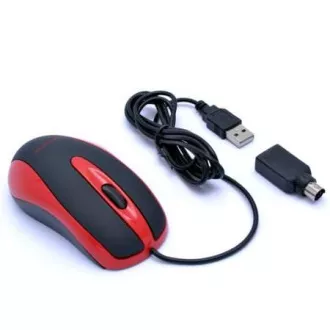 AMEI AM-M801/Office/Optikai/800 DPI/Vezeték nélküli USB/Fekete-Vörös