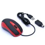 AMEI AM-M801/Office/Optikai/800 DPI/Vezeték nélküli USB/Fekete-Vörös