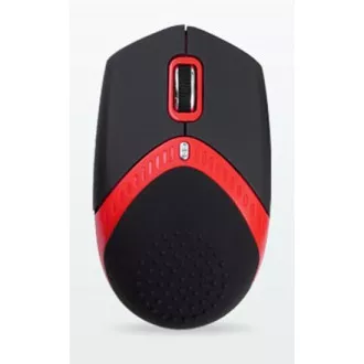 AMEI AM-M101R/Ergonomikus/Optikai/1 600 DPI/Vezeték nélküli USB/Fekete-Vörös