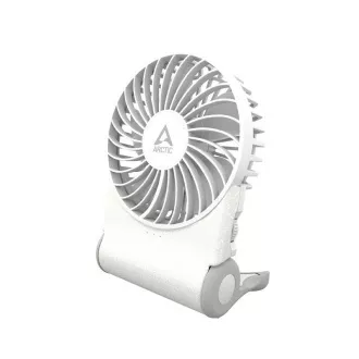 ARCTIC Summair 2Go (fehér) - Újratölthető zsebventilátor állvánnyal (74 órás akkumulátor-üzemidő és variálható