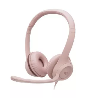 Hirtelen. Logitech sztereó USB headset H390,rózsaszín