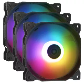 Adata XPG Vento 120 mm-es ventilátor ARGB fekete PWM 3 csomag