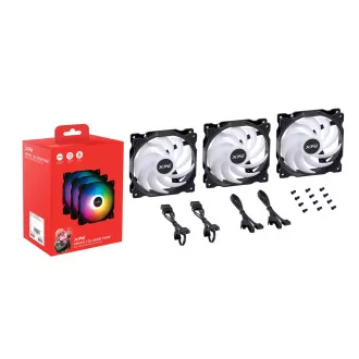 Adata XPG Vento 120 mm-es ventilátor ARGB fekete PWM 3 csomag