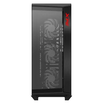 Adata XPG BATTLECRUISER II/Midi Tower/Transpar./Fekete