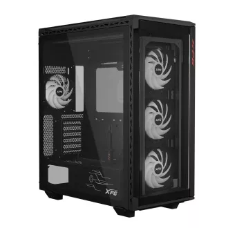 Adata XPG BATTLECRUISER II/Midi Tower/Transpar./Fekete