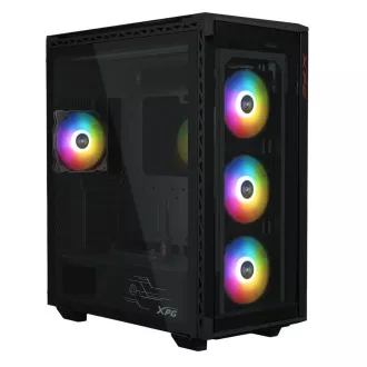Adata XPG BATTLECRUISER II/Midi Tower/Transpar./Fekete