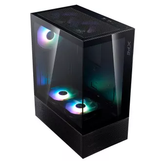 Adata XPG INVADER X MINI/Midi Tower/Transpar./Fekete