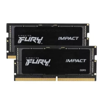 Kingston FURY Impact/SO-DIMM DDR5/32GB/6000MHz/CL38/2x16GB/Fekete Kingston FURY Impact/SO-DIMM DDR5/32GB/6000MHz/CL38/2x16GB/Fekete
